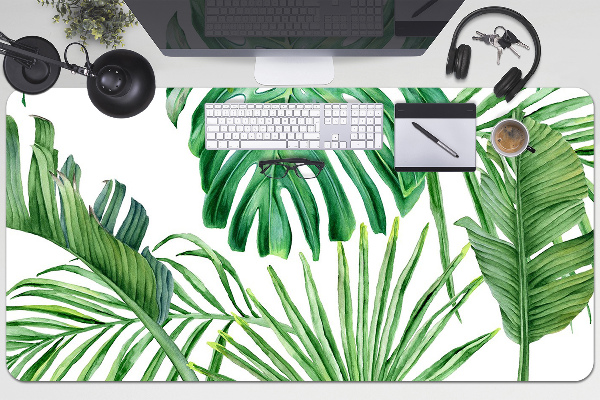 Mata ochronna na biurko Palma i Monstera