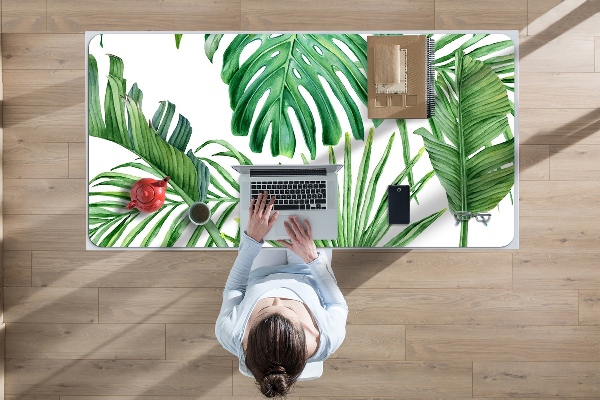 Mata ochronna na biurko Palma i Monstera