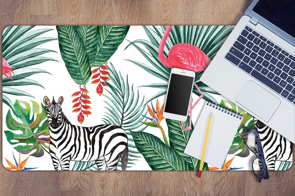 Mata na biurko Flaming i zebra