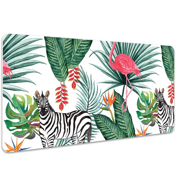 Mata na biurko Flaming i zebra