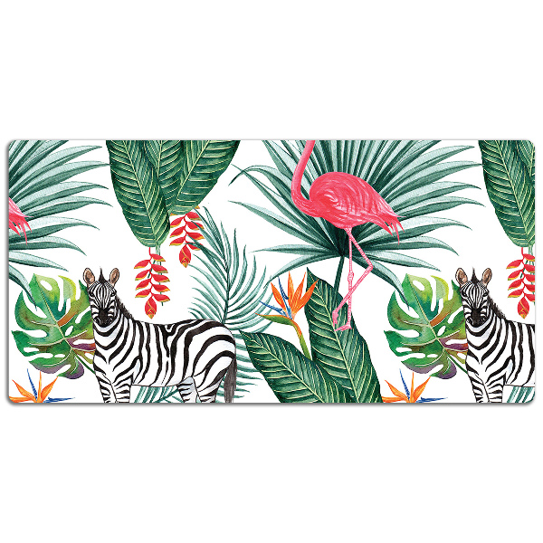 Mata na biurko Flaming i zebra