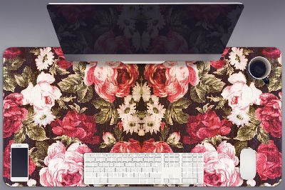 Duża podkładka ochronna na biurko Czerwone róże