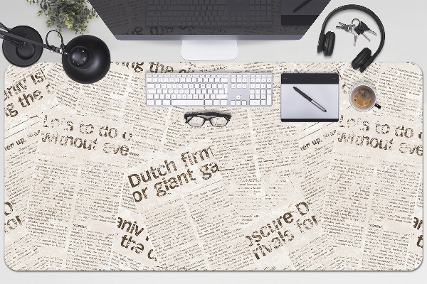 Mata ochronna na biurko Gazety w stylu vintage