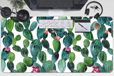 Podkładka na biurko Kaktusy z kwiatami