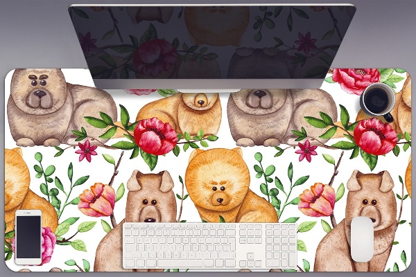 Duża podkładka ochronna na biurko Chow Chow psy