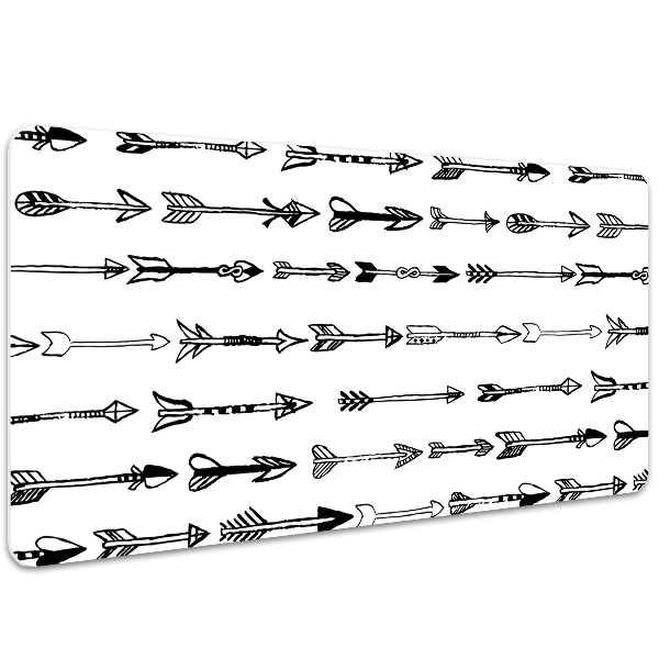 Podkładki na całe biurko Strzały geometryczne