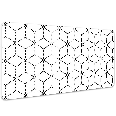 Duża podkładka na biurko Szare kostki