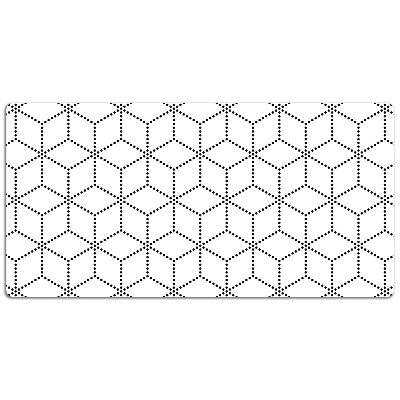 Duża podkładka na biurko Szare kostki