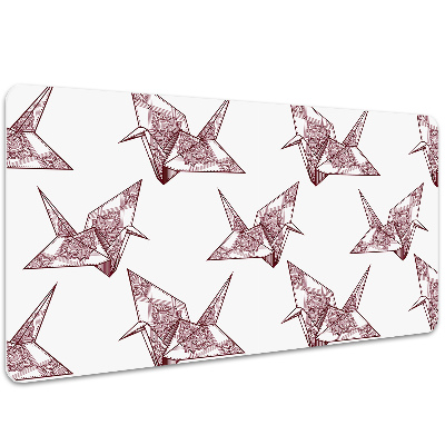 Duża podkładka ochronna na biurko Ptaki origami