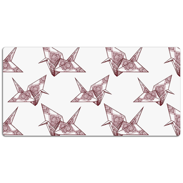Duża podkładka ochronna na biurko Ptaki origami