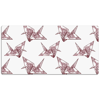 Duża podkładka ochronna na biurko Ptaki origami