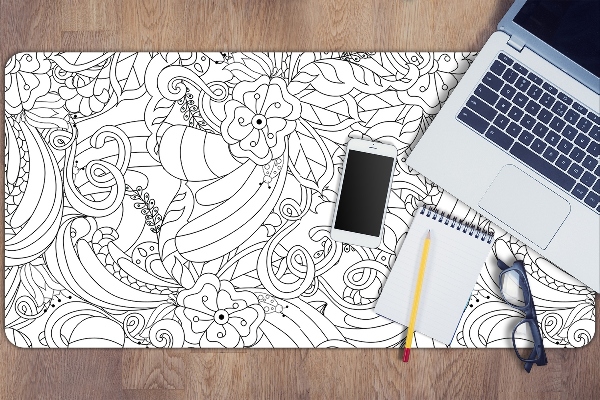 Duża podkładka na biurko dla dzieci Doodle wzór