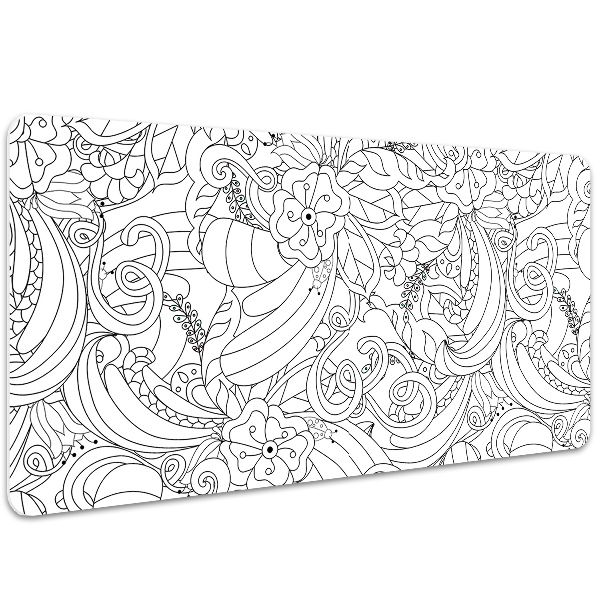 Duża podkładka na biurko dla dzieci Doodle wzór