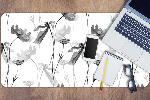Duża podkładka na biurko dla dzieci Kwiat maku