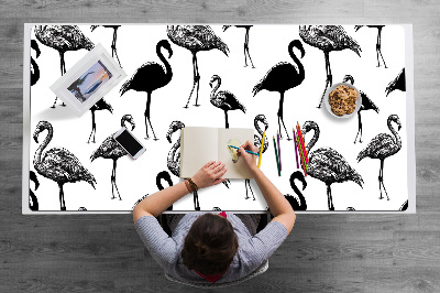Podkładka na biurko Retro styl flamingi