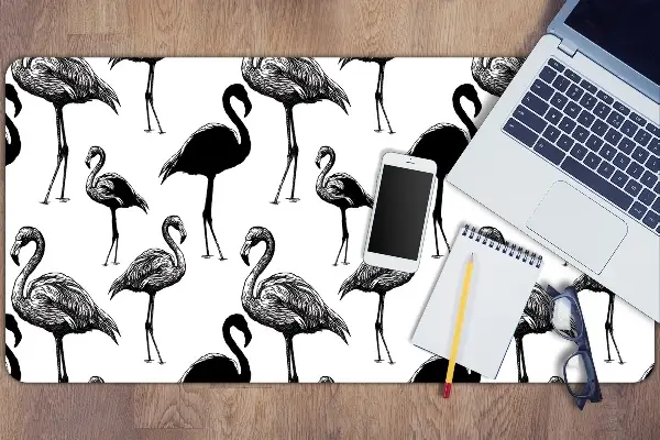 Podkładka na biurko Retro styl flamingi