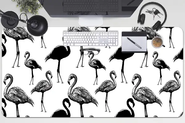 Podkładka na biurko Retro styl flamingi