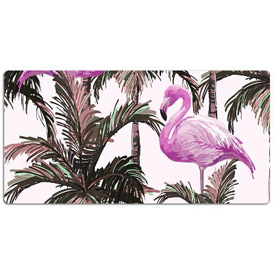 Podkładka na biurko Flamingi w palmach