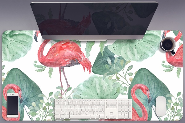 Podkładka na biurko Egzotyczne flamingi