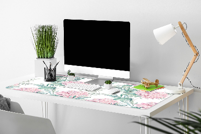 Podkładka na biurko Jasnoróżowe kwiaty