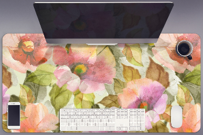 Mata na biurko Malowane kwiaty