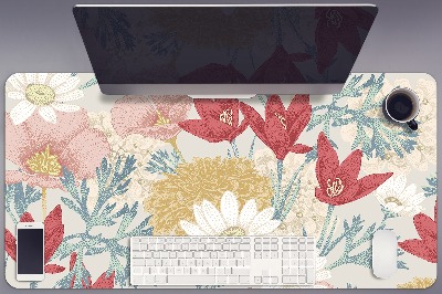 Mata na biurko Wiosenne kwiaty