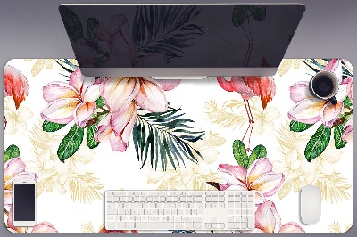 Podkładka na biurko Flamingi w kwiatach