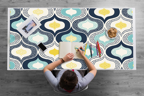 Duża podkładka ochronna na biurko Kropki Doodle