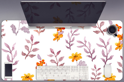 Mata ochronna na biurko Malowane kwiatki