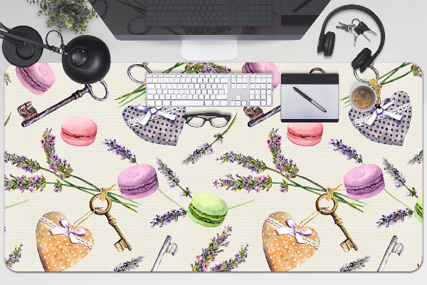 Mata ochronna na biurko Serca i pierniki