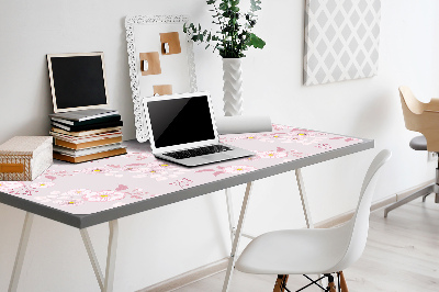 Podkładka na biurko Małe różowe kwiaty