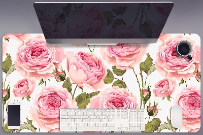 Duża podkładka na biurko dla dzieci Piękne róże