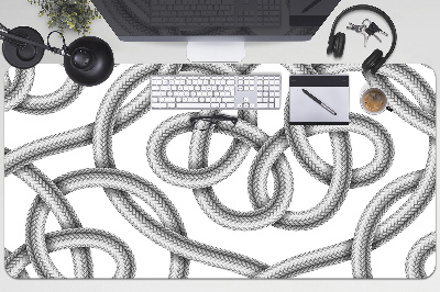 Mata na biurko Poplątany kabel