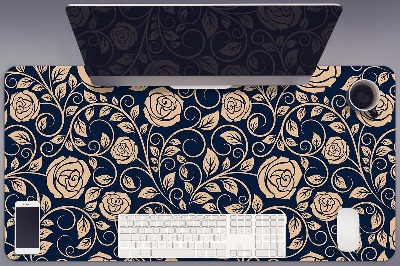 Podkładka na biurko Vintage złote róże