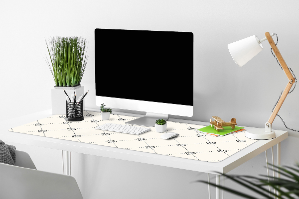 Mata na biurko Wzór w diamenty