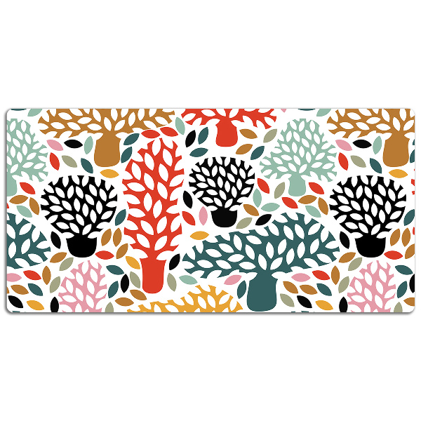 Duża podkładka ochronna na biurko Doodle drzewa