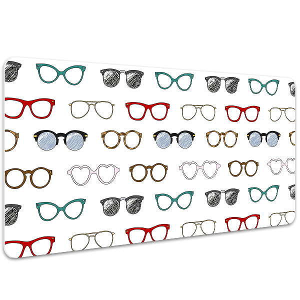 Duża podkładka ochronna na biurko Retro okulary