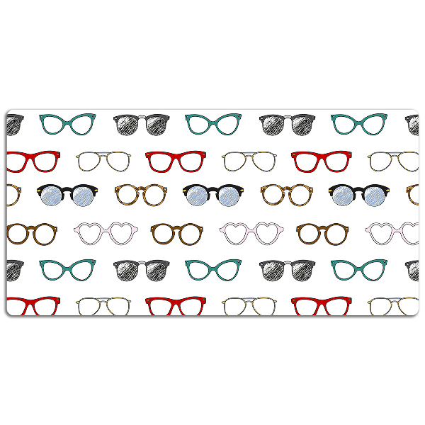 Duża podkładka ochronna na biurko Retro okulary