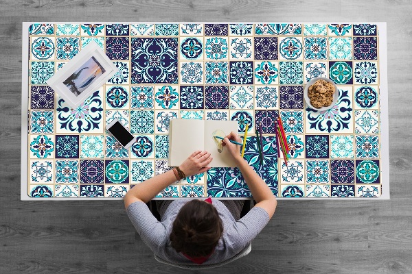 Mata ochronna na biurko Piękny patchwork