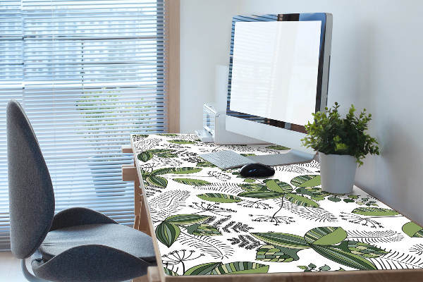 Mata na biurko Botaniczny wzór