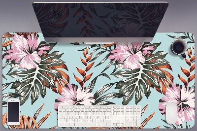 Mata ochronna na biurko Kwiaty hibiskusa