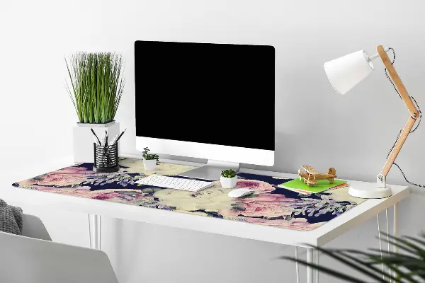 Mata na biurko Barokowe kwiaty