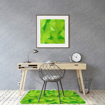 Mata pod krzesło do biura Abstrakcja zieleń