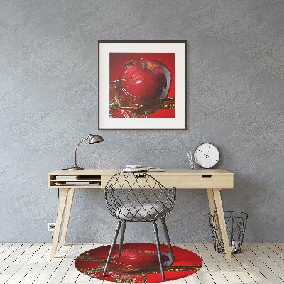 Podkładka pod krzesło obrotowe Czerwone jabłko