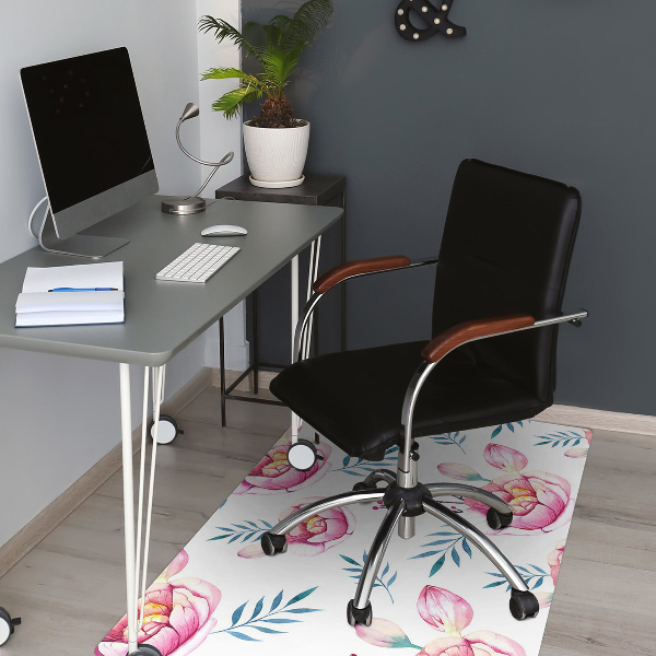 Podkładka pod krzesło obrotowe Kwiaty