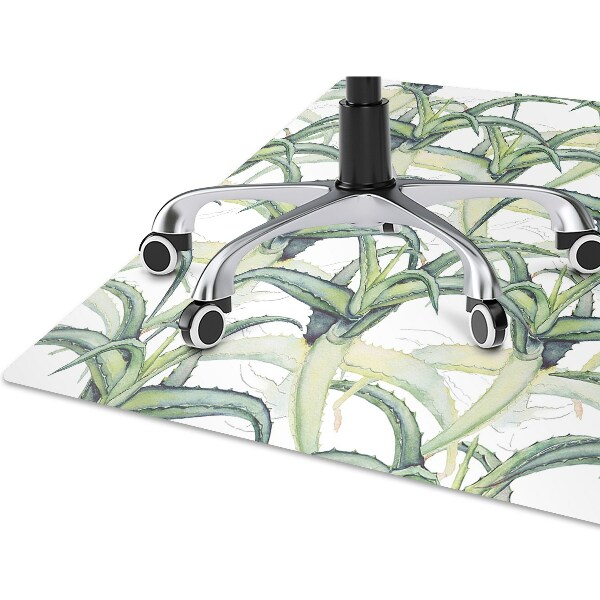 Mata pod fotel biurowy Obraz Aloes
