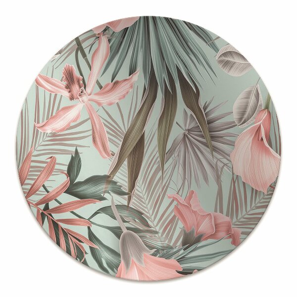 Mata pod fotel ochrona paneli Pastelowe kwiaty