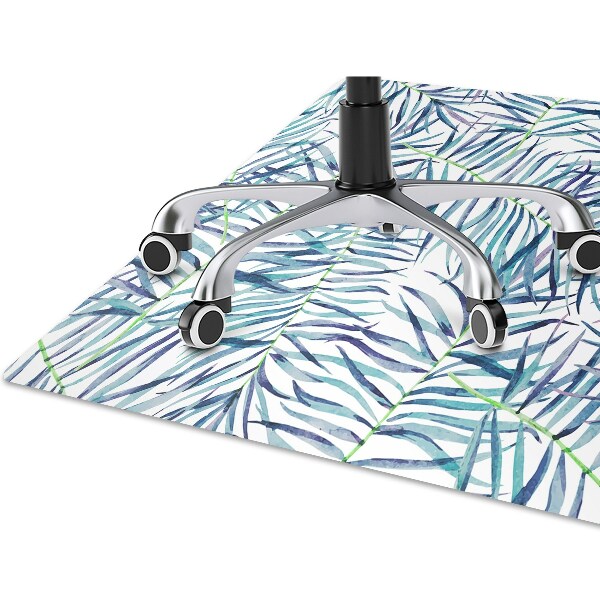 Mata pod krzesło do biura Egzotyczne liście
