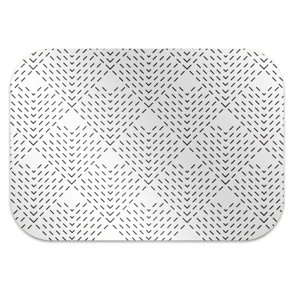 Mata pod krzesło do biura Wzór geometryczny