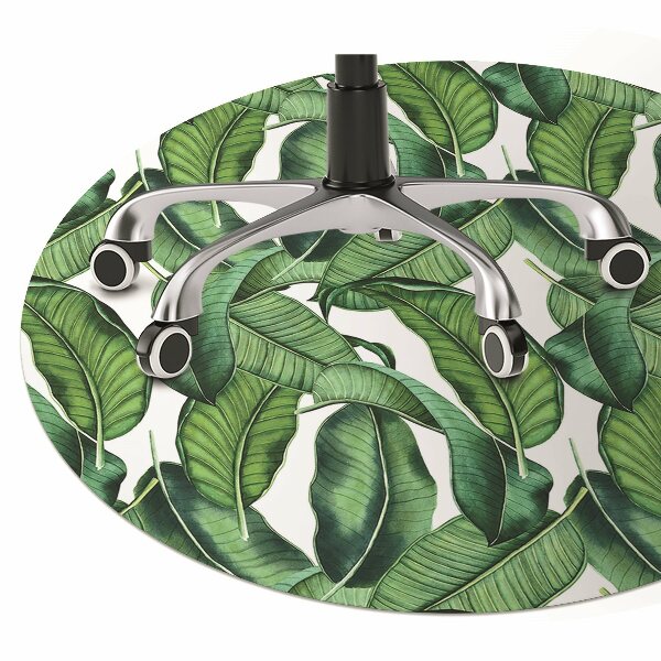 Mata pod krzesło do biura Botaniczne liście